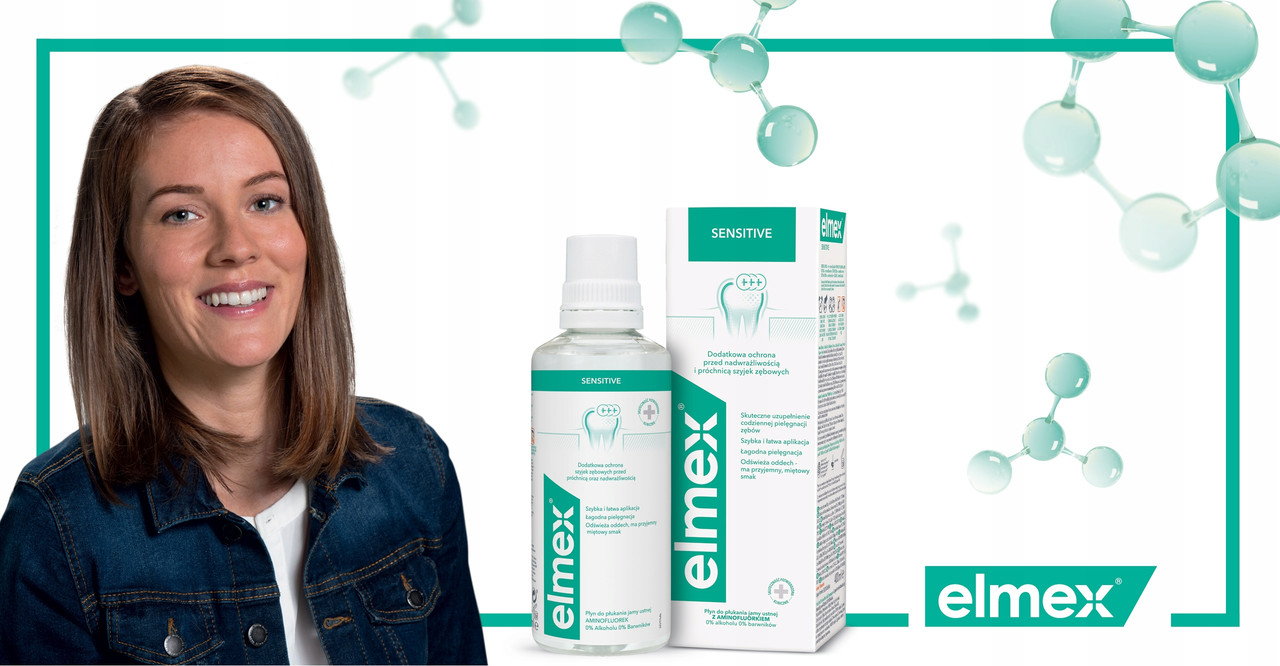 Elmex Sensitive Plus рідина для полоскання ротової порожнини з амінофлюоридом 400 мл для чутливих зубів 3x400