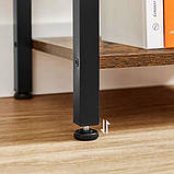 Стелаж Vasagle Lls101b01 40 см шт. 187,5 см шт. 30 см чорний для книг квітів полиця в стилі лофт індустріальний, фото 5