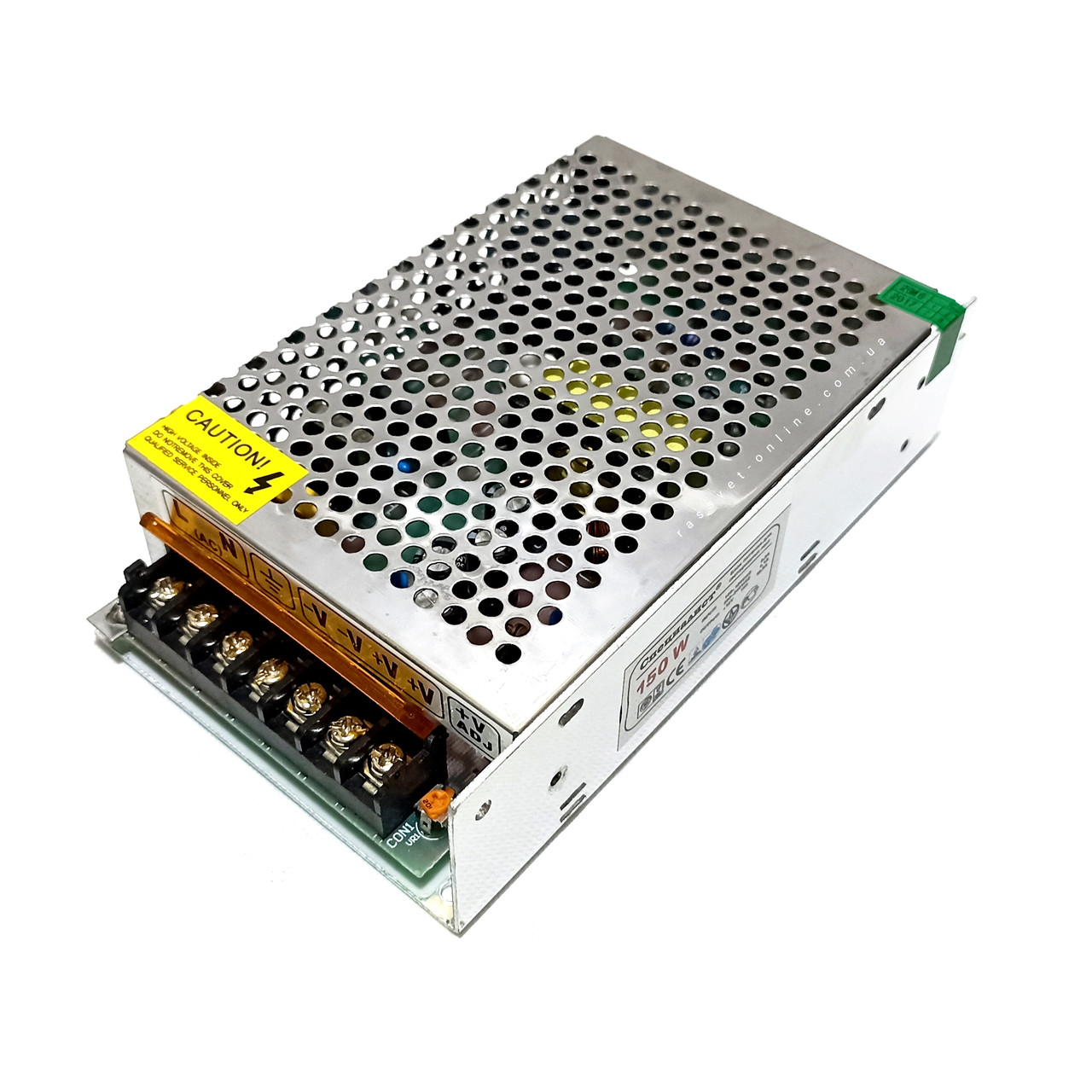 Блок живлення "Спеціаліст" 150W 12V 12.5А металевий 200х97х43мм (150Вт 12В 12.5А) для світлодіодної стрічки, модулів, лінійок, фото 1