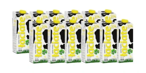 Набір з 2 шт. Набір 12 штук молока Uht łaciate 2% 1л