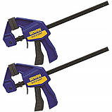 Набір з 2 шт. Швидкозатискний стиск 150мм Quick-grip 2 шт. Irwin, фото 11