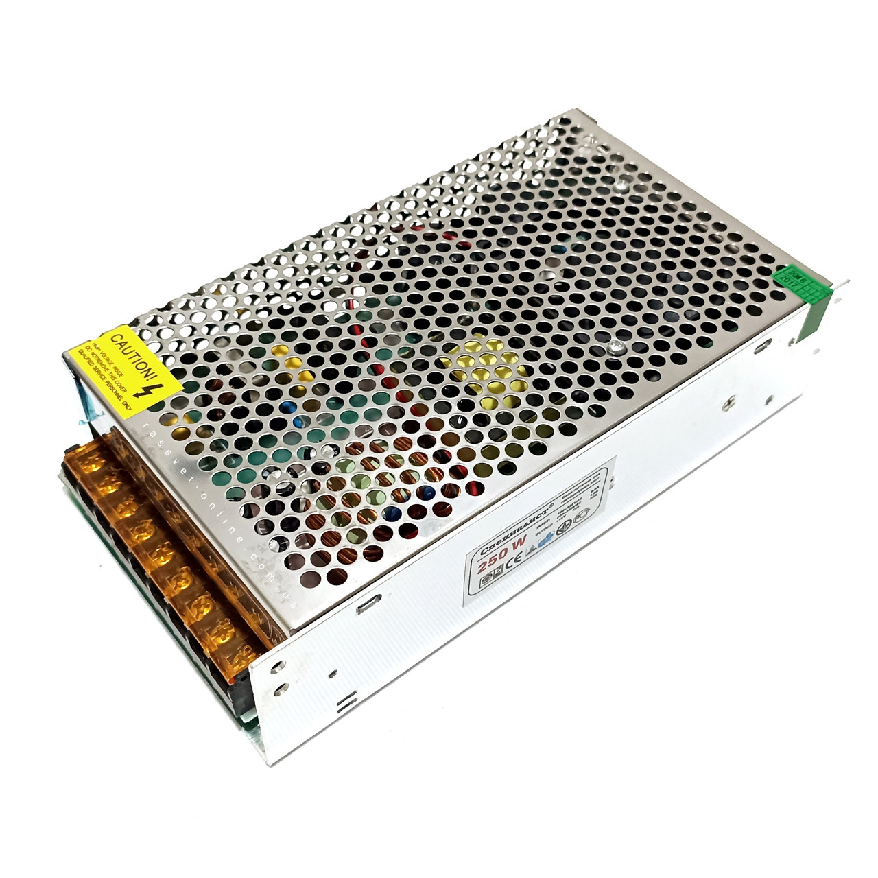 Блок живлення "Спеціаліст" 250W 12V 20А металевий 200х110х50мм (250Вт 12В 20А) для світлодіодної стрічки, модулів, лінійок