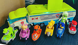 Великий Автовоз Трейлер Щенячий патруль Патрульовоз музичний 7 героїв на машинках