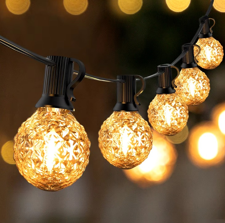 Світлодіодна гірлянда водонепроникна 7,6 м 10 ламп 220V, фото 1