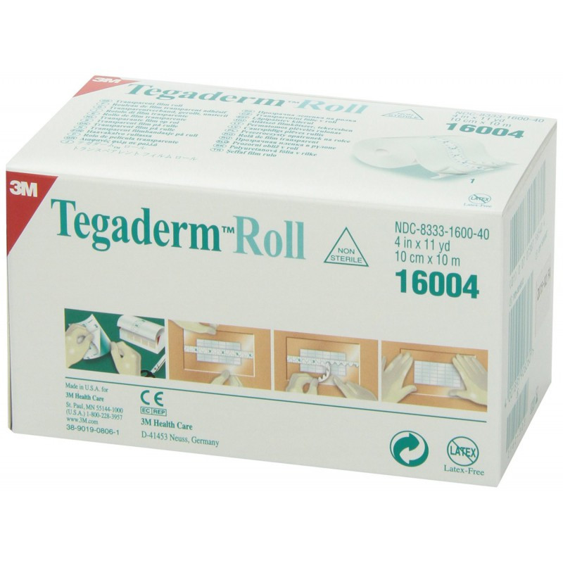 Tegaderm Roll 10см х 10м - Прозора водонепроникна плівка