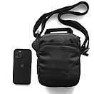 Чоловіча сумка-барсетка PM Mono чорна з тканини Месенджер на 4 відділення, фото 6