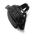 Чоловіча сумка-барсетка PM Mono чорна з тканини Месенджер на 4 відділення, фото 2