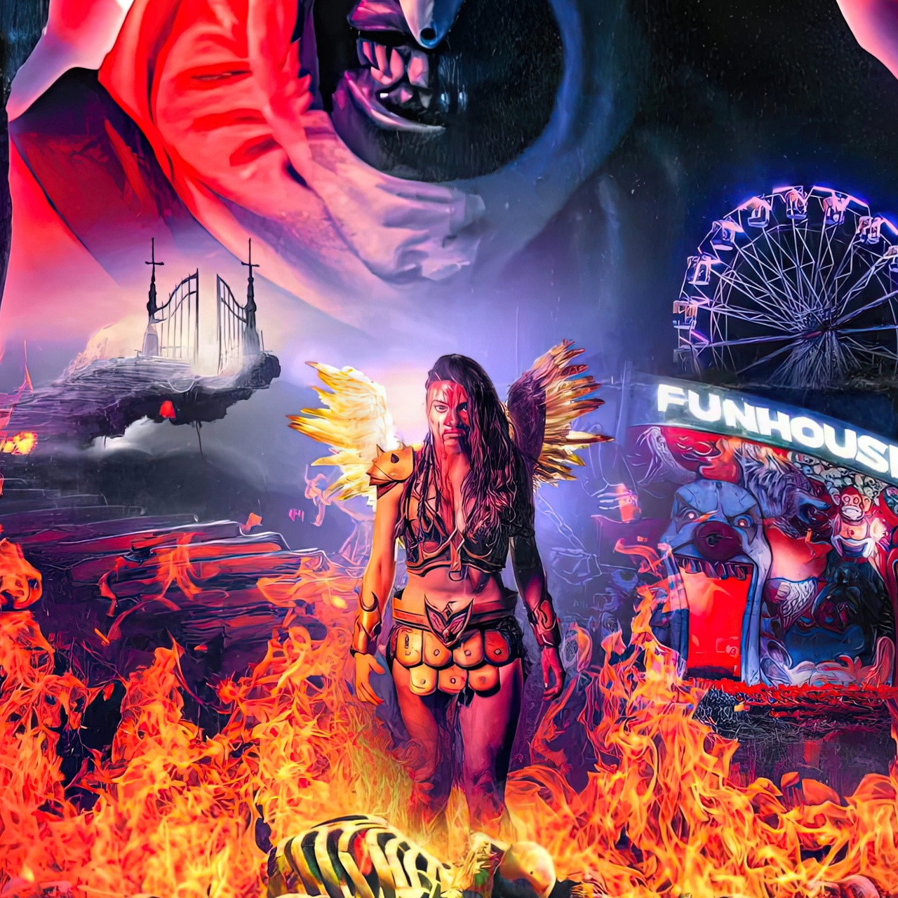 Плакат "Жахливий, Terrifier 2 (2022)", 60×40см