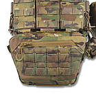 Плитоноска з бронеплитами 6 класу захисту з підсумками Мультикам/Multicam, фото 2