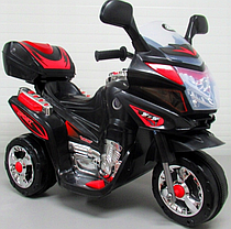 Дитячий мотоцикл на акумуляторі R-sport Чорний M6 518, фото 5