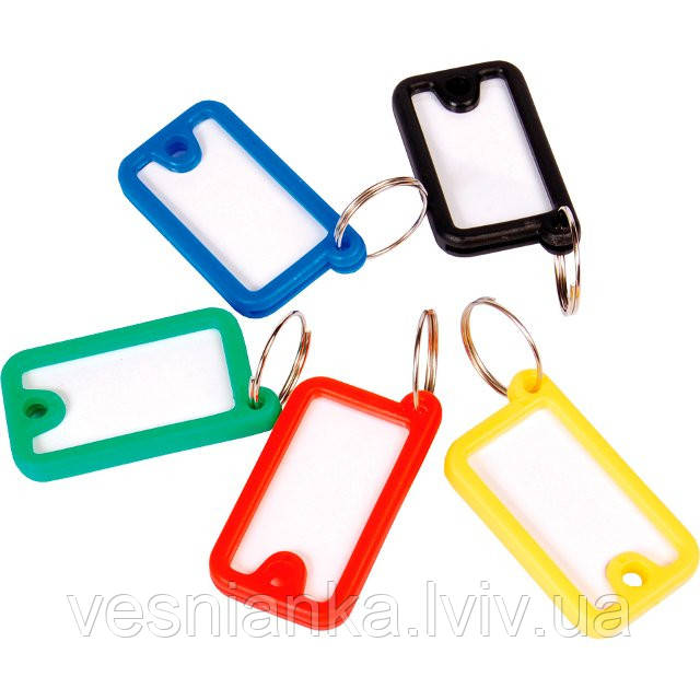 Брелок ідентифікатор для ключів 40*25мм. 41645 Economix, фото 1