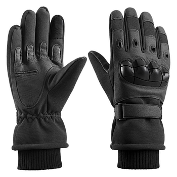 Тактичні рукавички закритими, зимові (до -20°) M-XXL / Повнопалі рукавички сенсорні / Штурмові рукавички ЗСУ