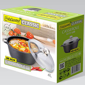 Кастрюля 4 л Maestro MR-4624С Greblon Ceram