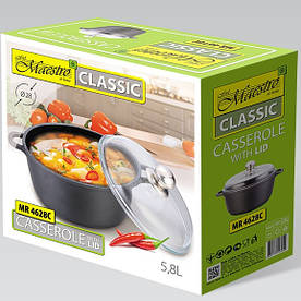 Каструля 5.8 л Maestro MR-4628С Greblon Ceram