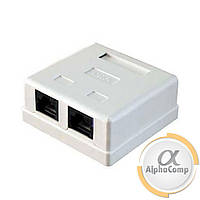 Розетка RJ45 2port UTP cat 5e new