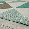 Сучасний килим трикутники ALMINA 131701 grey-blue, фото 3