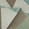Сучасний килим трикутники ALMINA 131701 grey-blue, фото 5