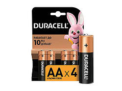 Батарейка лужна LR6/AA 4шт (блістер) ТМ Duracel
