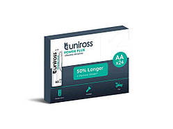 Батарейка лужна LR6/AA 24шт Power Plus Alkaline AA 1.5V - BX (в уп) ТМ UNIROSS
