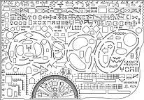 Лінійка офіцерська РОП ВОП NATO прозора гнучка 20х29 см PVZ, 9062599