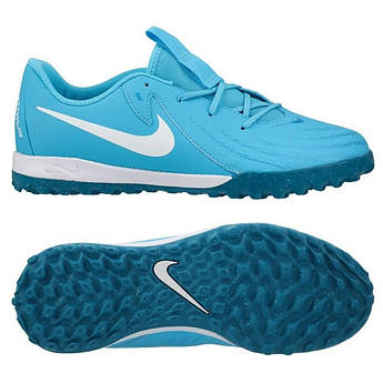 Дитячі сороконіжки Nike JR PHANTOM GX II ACADEMY TF FJ2608-400, Блакитний, Розмір (EU) — 35.5