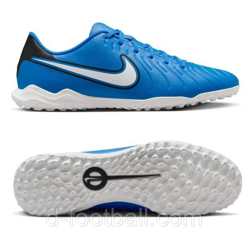 Сороконіжки Nike Tiempo Legend 10 Club TF DV4345-400, Синій, Розмір (EU) — 40