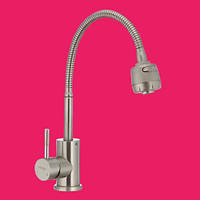Кран на кухню з гнучким нержавіючим гусаком (Іспанія)