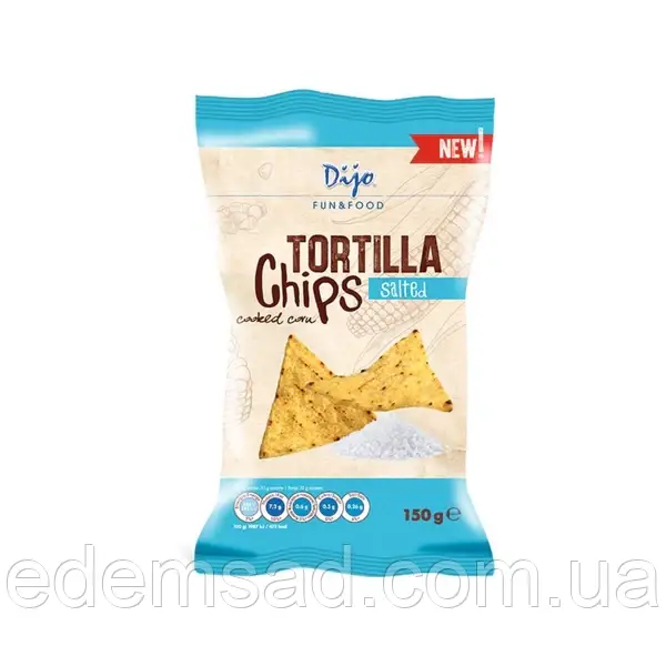 Dijo Tortilla, чіпси морська сіль, 150г