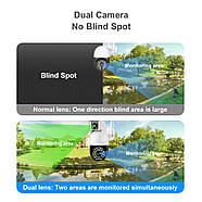 Вулична WiFi камера з двома об'єктивами та датчиком руху Smart Net Camera Портативна IP камера 3Мп, фото 8