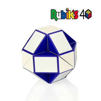 Головоломка RUBIK'S - Змійка (біло-блакитна), фото 1
