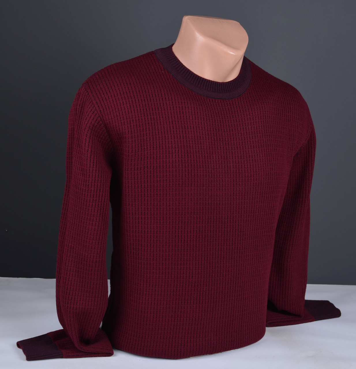 Чоловічий джемпер бордовий | Чоловічий светр Туреччина 9276, фото 1