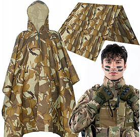 Плащ CAPE TENT PONCHO PATCH 3в1 Водонепроникний
