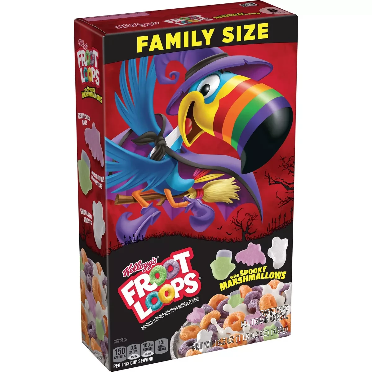 Сухий сніданок Kellogg's Froot Loops Spooky Cereal 459 g