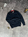 Чоловіча кофта на змійці Lacoste M2138 синя 3XL, фото 5