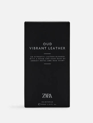 Туалетна вода для чоловіків ZARA Vibrant Leather OUD 100 мл, фото 3