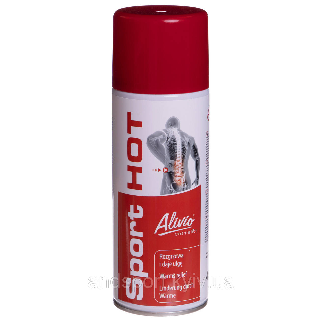 Розігріваючий спрей для м'язів Alivio SPORT HOT AC-006 400мл Код AC-006