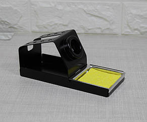 Підставка під паяльник "95", посилена металева основа, відсік для губки, фото 1