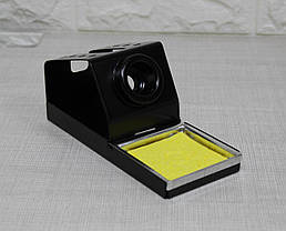 Підставка під паяльник "95", посилена металева основа, відсік для губки, фото 4