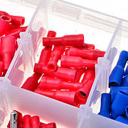 Набір обтискних клем з ізоляцією 480 шт / 30 видів - Професійні клеми для проводки, фото 3