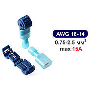 Набір швидкороз'ємних Т-подібних з'єднувачів відгалужувачів проводів МТ-2 - 50 штук, фото 5