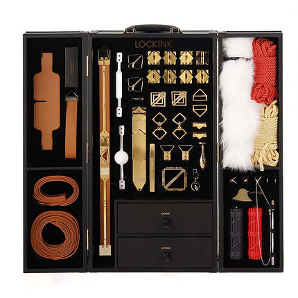 БДСМ-набор LOCKINK All-in-1 BDSM Play Kit - Brown Color, фото 1