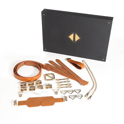 БДСМ-набір LOCKINK Bondage & Restraint Brown Set, фото 1