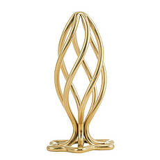 Анальна пробка LOCKINK SEVANDA Hollow Spiral Golden Metal Anal Plug — M size, Київ