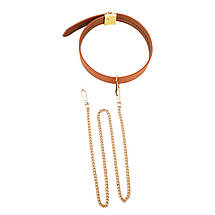 Поводок LOCKINK Tied Collar with Leash Set - Brown, фото 4