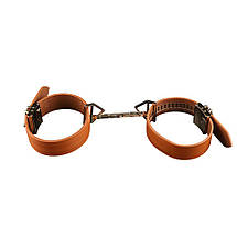 Наручники LOCKINK Wristcuffs/Anklecuffs Brown Set, фото 5