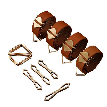Набір для зв'язування LOCKINK Hogtie Set — Brown, фото 1