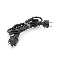 Кабель з двома вилками 2м для підключенеюня генератора, продовжувач  ГОСТ 2х2,5мм2 (4100Вт, 16А, 250В)