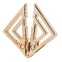 Затискачі для сосків із важкою підвіскою LOCKINK Adjustable Nipple Clamps with Heavy Pendant — Golden, фото 2