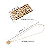 Затискачі для сосків із легкою підвіскою LOCKINK Adjustable Nipple Clamps with Light Pendant - Golden, фото 9