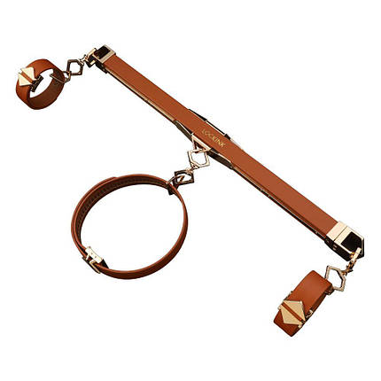 Фіксатор-розпірка LOCKINK Adjustable Spreader Bar Set — Brown, фото 1